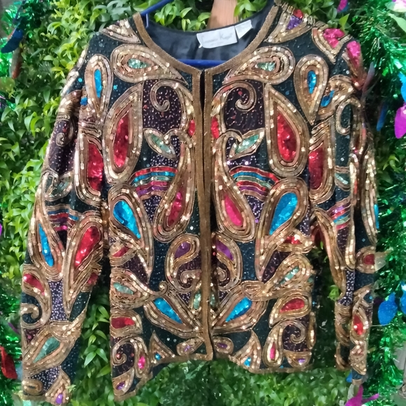 Sequin vintage bling jacket - Picture 1 of 9